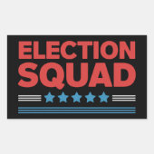 Wahlkampfplatz 2024 Demokrat Republikaner Rechteckiger Aufkleber (Vorderseite)