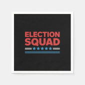 Wahlkampfplatz 2024 Demokrat Republikaner Serviette (Vorderseite)