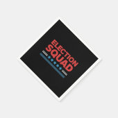 Wahlkampfplatz 2024 Demokrat Republikaner Serviette (Ecke)