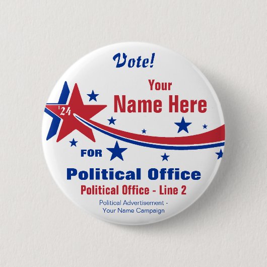 Wahlkampfschaltfläche - Nicht partisan Button (Vorderseite)