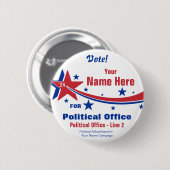 Wahlkampfschaltfläche - Nicht partisan Button (Vorne & Hinten)