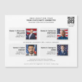 Wahlkampfteam-Foto-Karte Magnetkarte (Vorderseite)