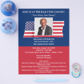 Wahlkampfveranstaltung oder Event USA Flyer (Einzeln)