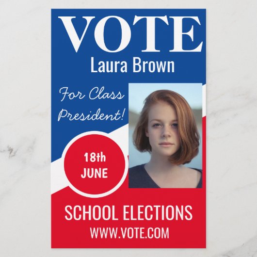 Wahlkampfvorlage Flyer (Vorne)