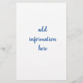 Wahlkampfvorlage Flyer (Hinten)