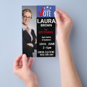 Wahlkampfvorlage Flyer (Handgriff)