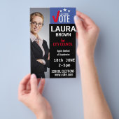 Wahlkampfvorlage Flyer (Handgriff)