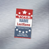 Wahlkampfvorlage  magnetische visitenkarte (Beispiel)