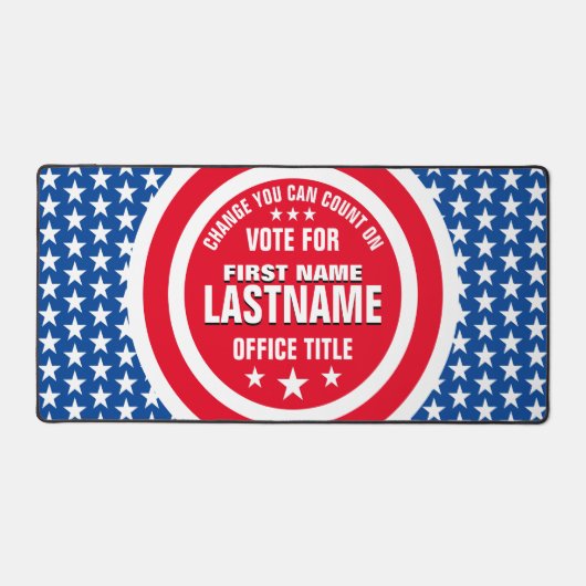 Wahlkampfvorlage Schreibtischunterlage (Vorderseite)