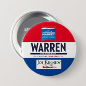 Wahlkarte von Massachusetts 2020 Button (Vorne & Hinten)