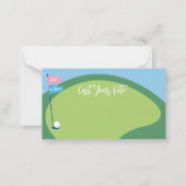 Wahlkarten für das Golf-Geschlecht, Wahl Rosa oder Mitteilungskarte (Vorderseite)