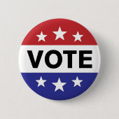 Wahlknopf 6 Sterne Button (Vorderseite)