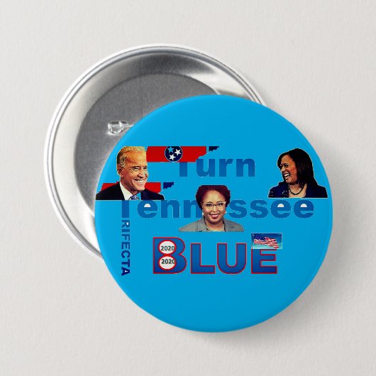 Wahlknopf Biden Harris Bradshaw Tennessee Button (Vorne & Hinten)