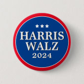 Wahlknopf Harris Walz 2024 Button (Vorderseite)