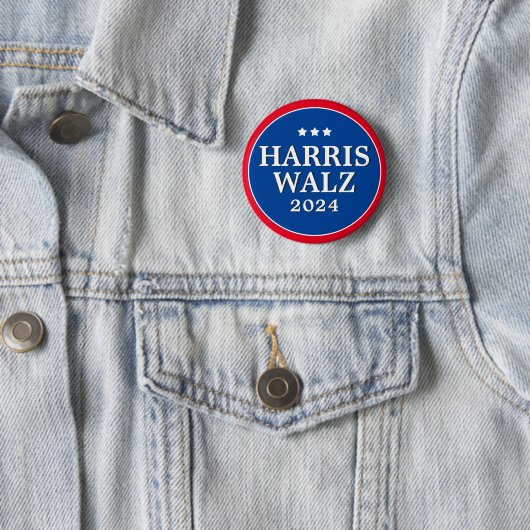 Wahlknopf Harris Walz 2024 Button (Beispiel)