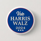 Wahlknopf Harris Walz 2024 Button (Vorderseite)