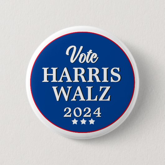 Wahlknopf Harris Walz 2024 Button (Vorderseite)