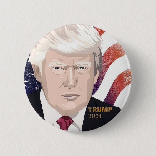 Wahlknopf Trump 2024 Button (Vorderseite)