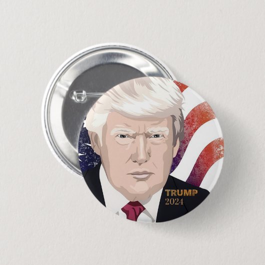 Wahlknopf Trump 2024 Button (Vorne & Hinten)