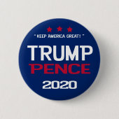 Wahlknopf Trump Pence 2020 Button (Vorderseite)