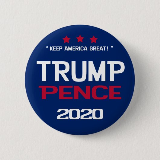 Wahlknopf Trump Pence 2020 Button (Vorderseite)