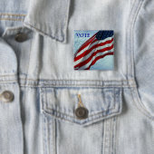 Wahlknöpfe für den Wahlkampf - Abstimmung Button (Beispiel)