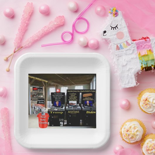 Wahllounge Pappteller (Party)