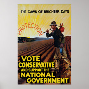 Wahlplakat der britischen Konservativen Partei The Poster