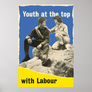 Wahlplakat der britischen Labour Party Jugend an d Poster