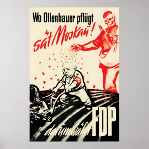 Wahlplakat FDP Politische Wand aus Deutschland 195 Poster