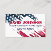 Wahlplakat Visitenkarte (Rückseite)