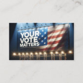 Wahlplakat Visitenkarte (Vorderseite)