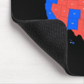 Wahlplan 2024 Trump 312 Landslide Mousepad (Ecke)