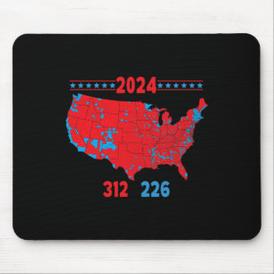 Wahlplan 2024 Trump 312 Rote Wahlen 2024 Res Mousepad