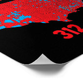 Wahlplan 2024 Trump 312 Rote Wahlen 2024 Res Poster (Ecke)