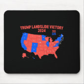 Wahlplan 2024 Trump 312 Trump Landslide Mousepad (Vorne)