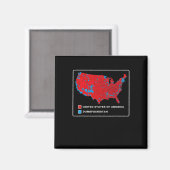 Wahlplan 2024 USA Dumbfor Magnet (Vorderseite/Rückseite)