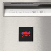 Wahlplan 2024 USA Dumbfor Magnet (In Situ (Geschirrspüler))