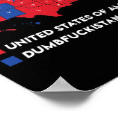 Wahlplan 2024 USA Dumbfor Poster (Ecke)