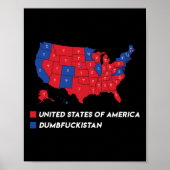 Wahlplan 2024 USA Dumbfor Poster (Vorne)