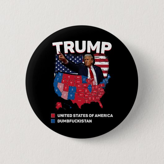 Wahlplan 2024 USA Dumbist Button (Vorderseite)