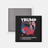 Wahlplan 2024 USA Dumbist Magnet (Vorderseite/Rückseite)