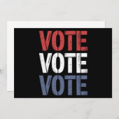 Wahlpolitik bei der Abstimmung Wählerregistrierung Einladung (Vorne/Hinten)