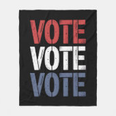 Wahlpolitik bei der Abstimmung Wählerregistrierung Fleecedecke (Vorderseite)