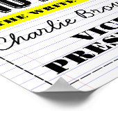 Wahlposter-Klasse nehmen Note Stimme Poster (Ecke)