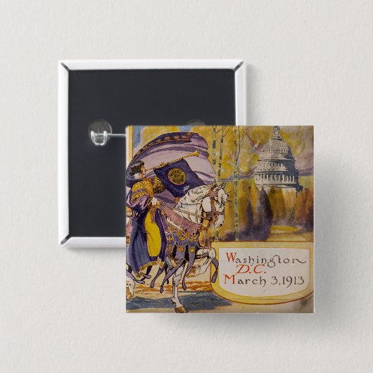 Wahlprozession 1913 button (Vorne & Hinten)