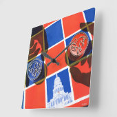 Wahlprüfung Quadratische Wanduhr (Winkel)