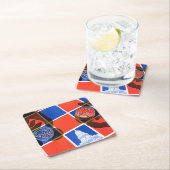 Wahlprüfung Rechteckiger Pappuntersetzer (Vor Ort)