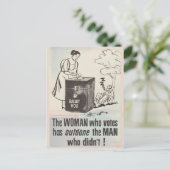 Wahlrecht der Frauen - Vintag Postkarte (Stehend Vorderseite)