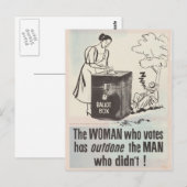 Wahlrecht der Frauen - Vintag Postkarte (Vorne/Hinten)